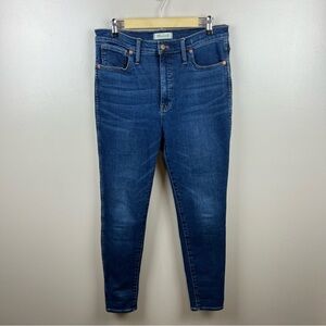 Madewell High-Rise Skinny Jeans in Dark Indigo